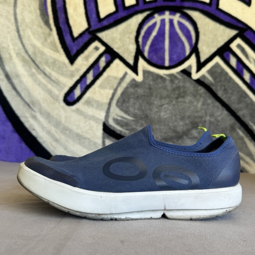 Size 12 - Oofos Shoes Mens Blue OOmg Low‎ Sports Shoes